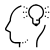 Mind-bulb icon
