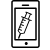Mobile phone with needle inside